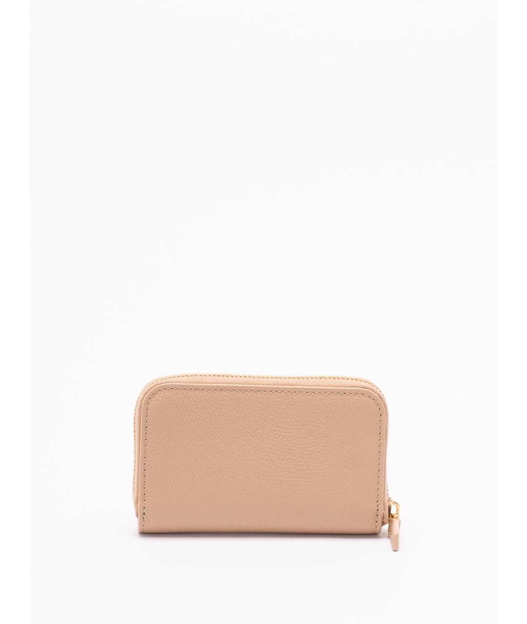 VALENTINO Розовый кожаный кошелек, фото 2