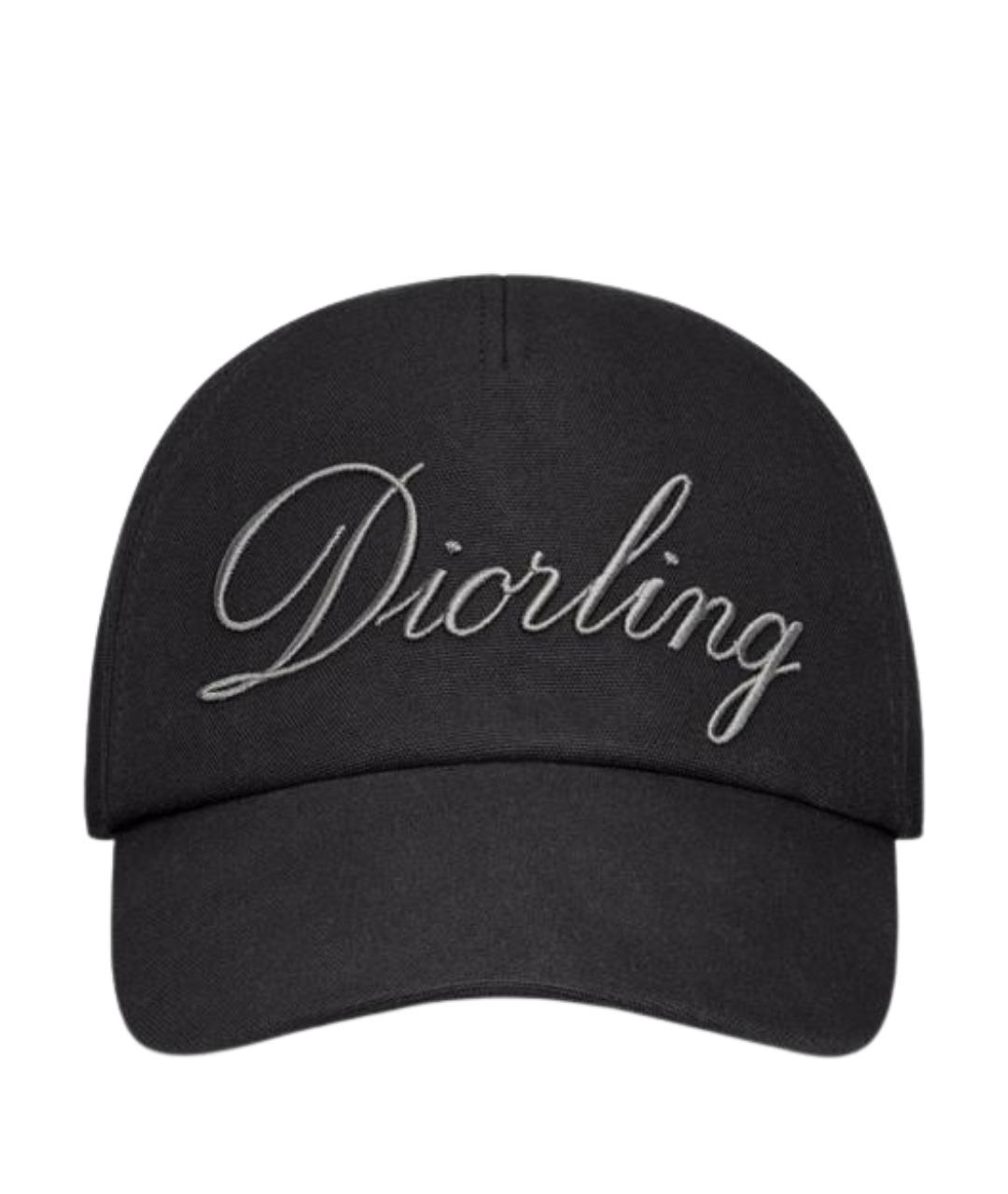 CHRISTIAN DIOR Черная хлопковая кепка/бейсболка, фото 1