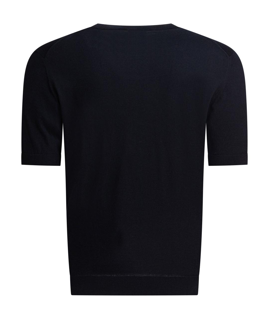 ZEGNA Синяя хлопковая футболка, фото 2