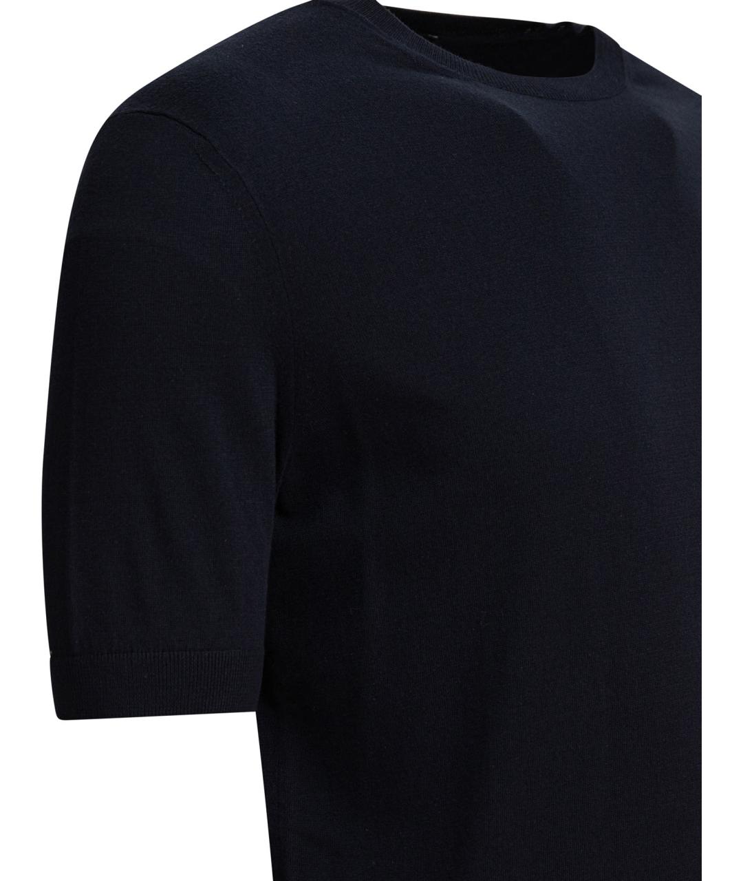 ZEGNA Синяя хлопковая футболка, фото 4