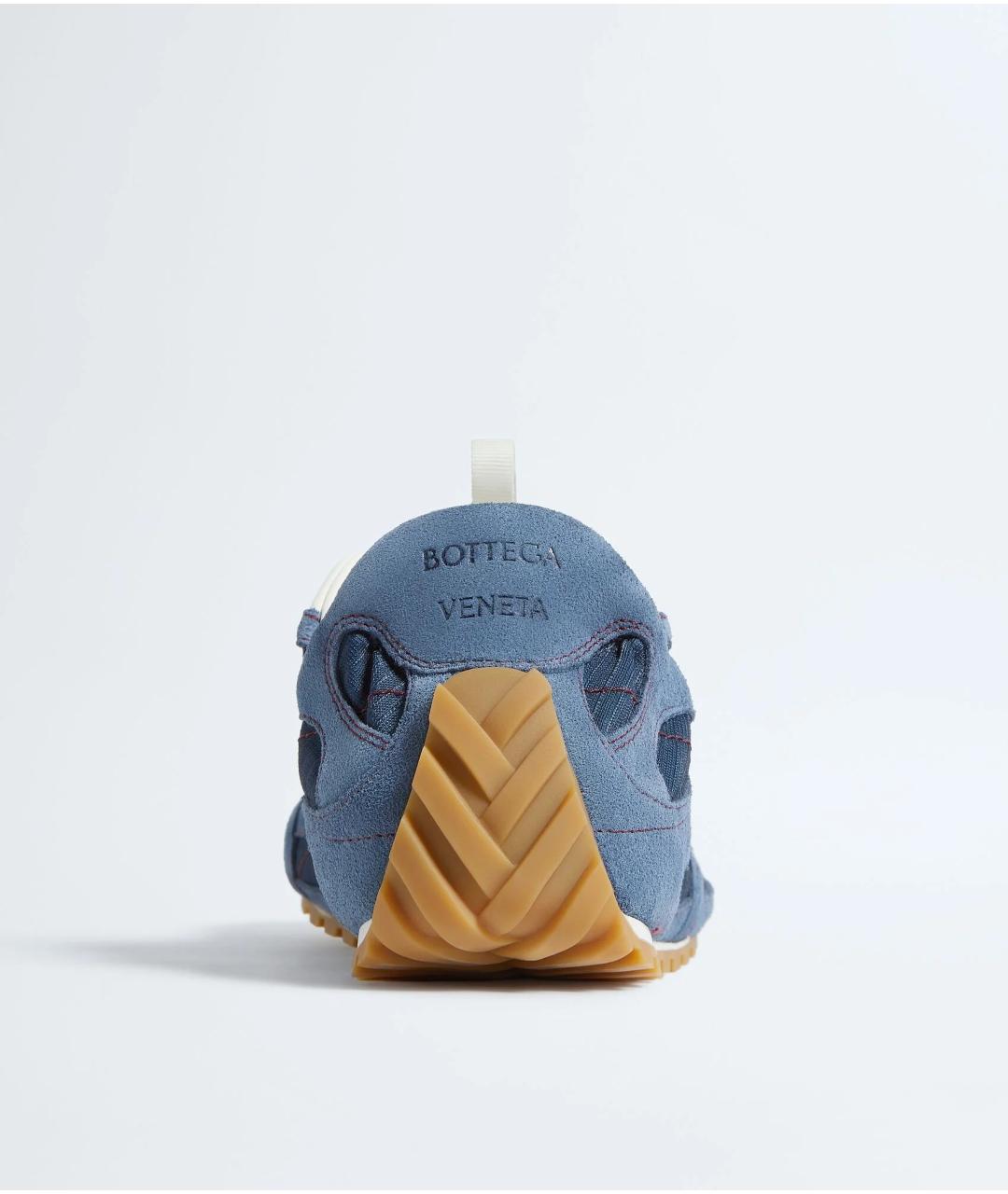 BOTTEGA VENETA Синие низкие кроссовки / кеды, фото 3