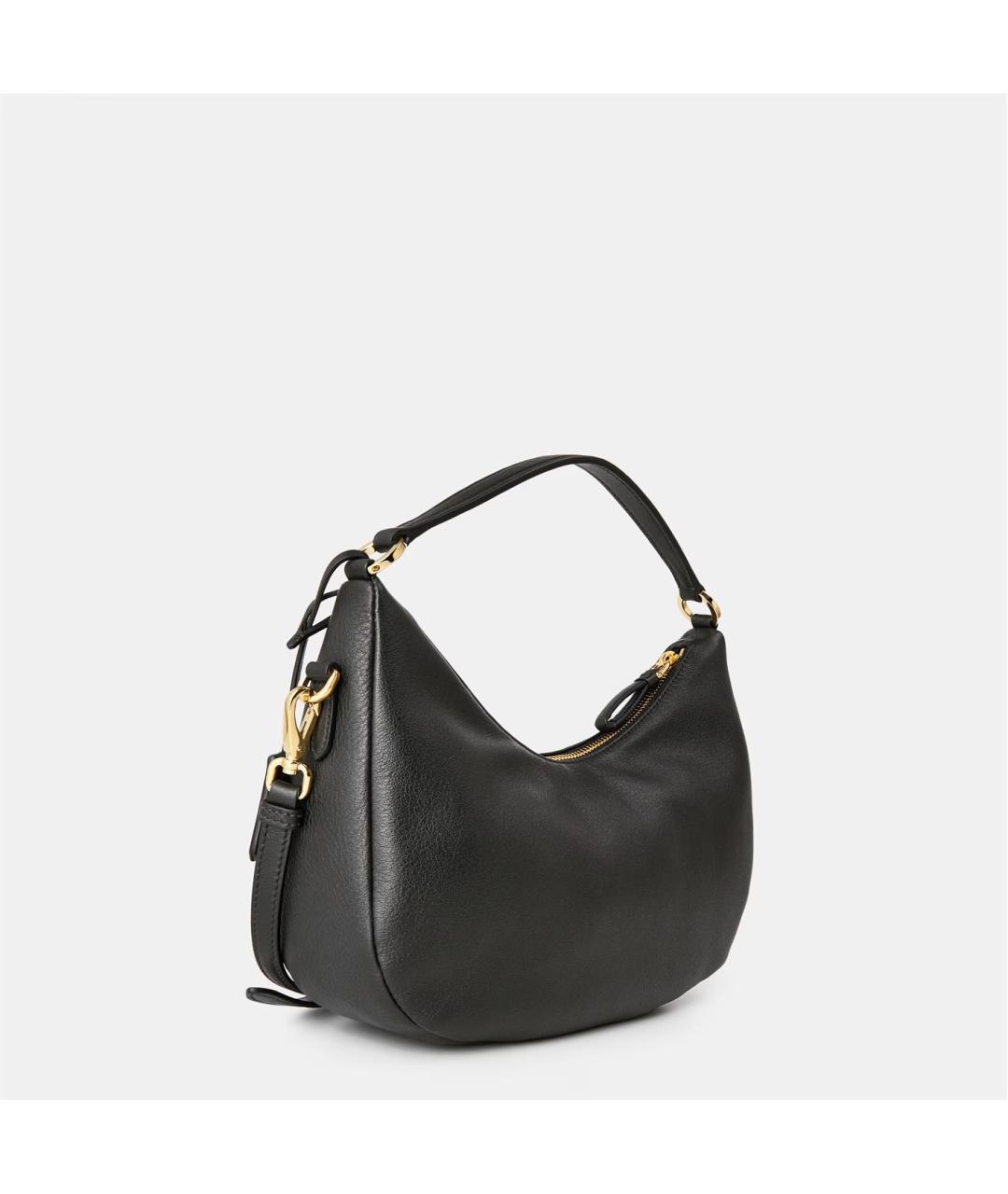 PRADA Черная кожаная сумка с короткими ручками, фото 2