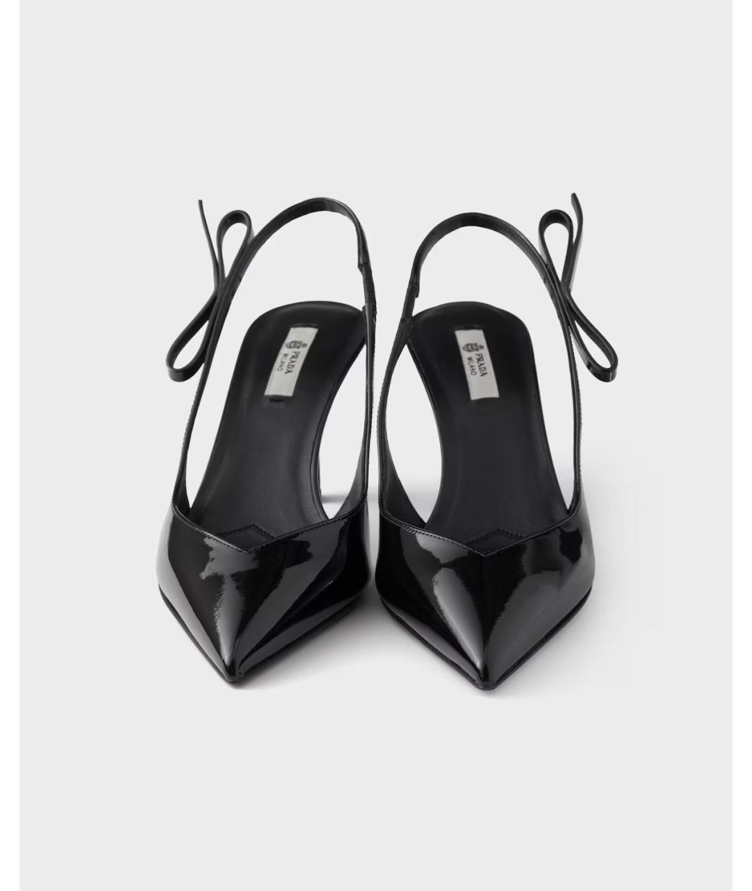 PRADA Черные туфли из лакированной кожи, фото 4