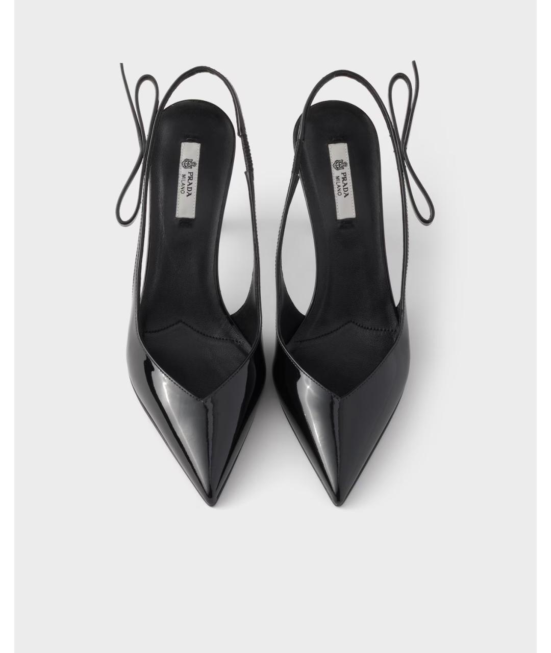 PRADA Черные туфли из лакированной кожи, фото 2