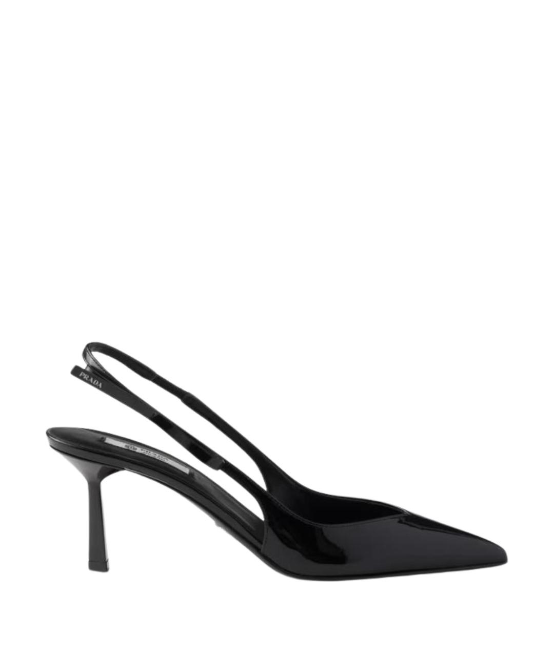 PRADA Черные туфли из лакированной кожи, фото 1