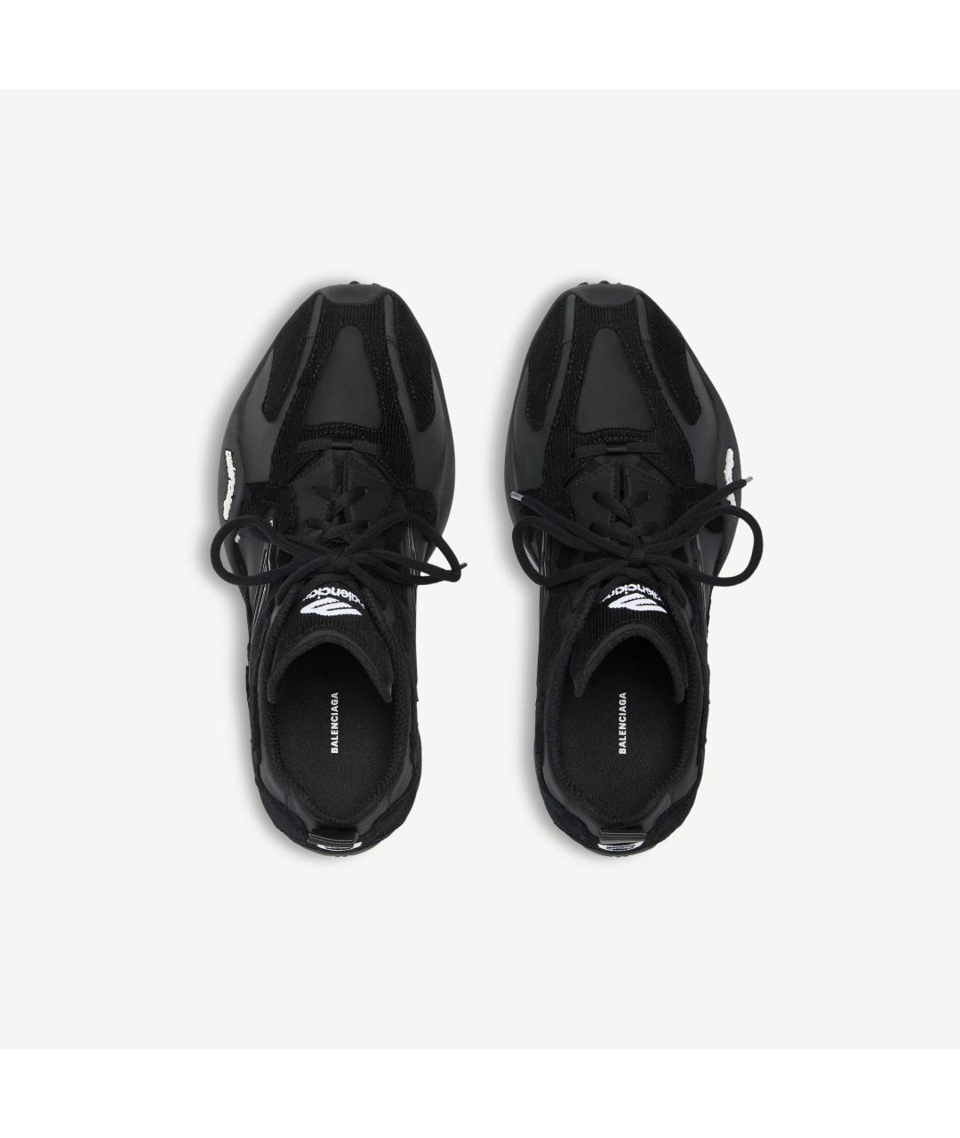 BALENCIAGA Черные текстильные низкие кроссовки / кеды, фото 2