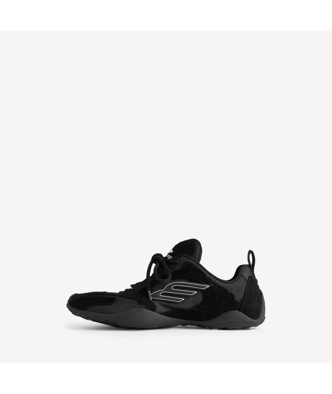 BALENCIAGA Черные текстильные низкие кроссовки / кеды, фото 7