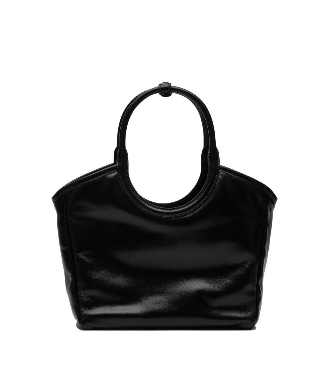 MIU MIU Черная кожаная сумка с короткими ручками, фото 3