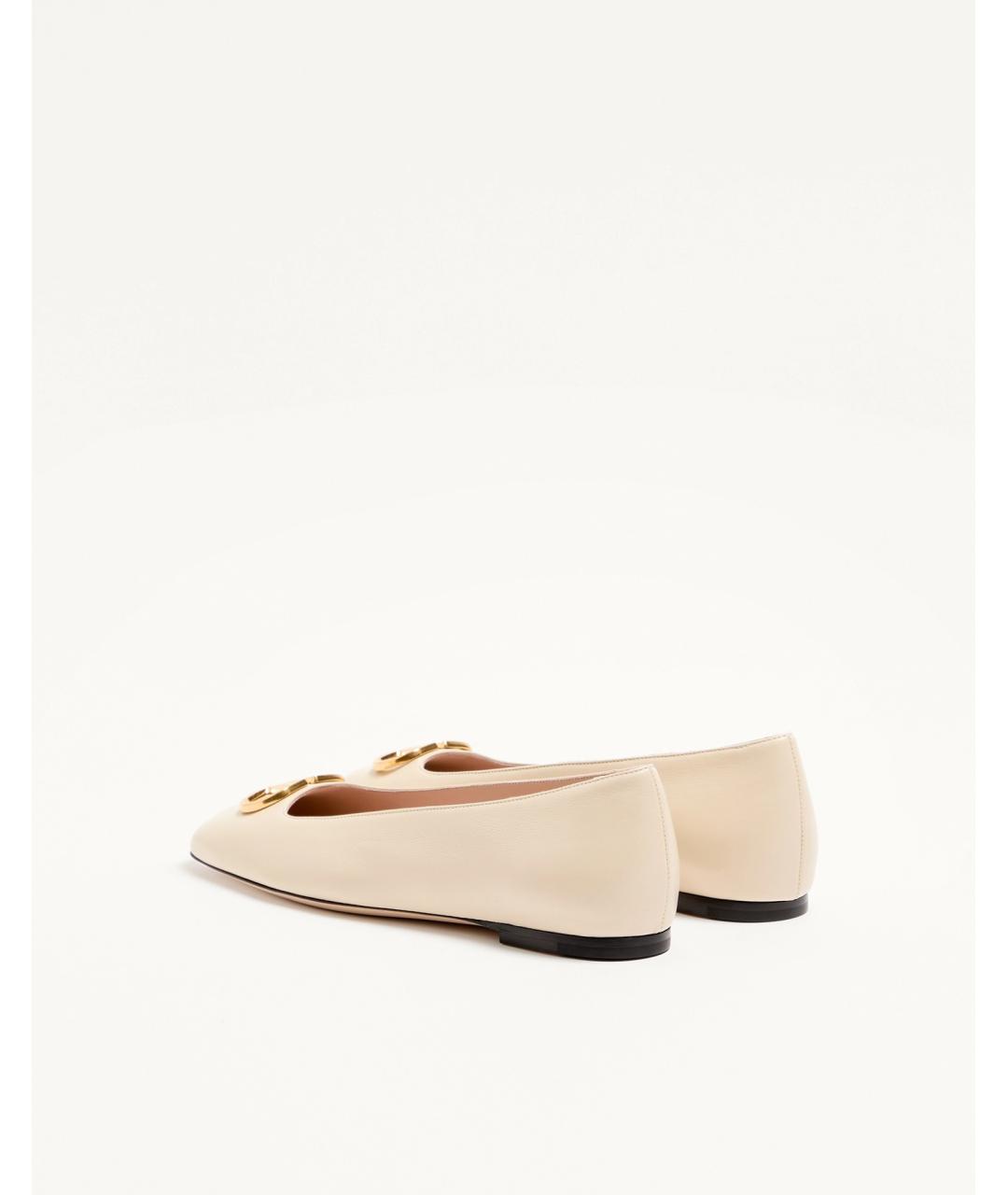 VALENTINO Белые кожаные балетки, фото 5