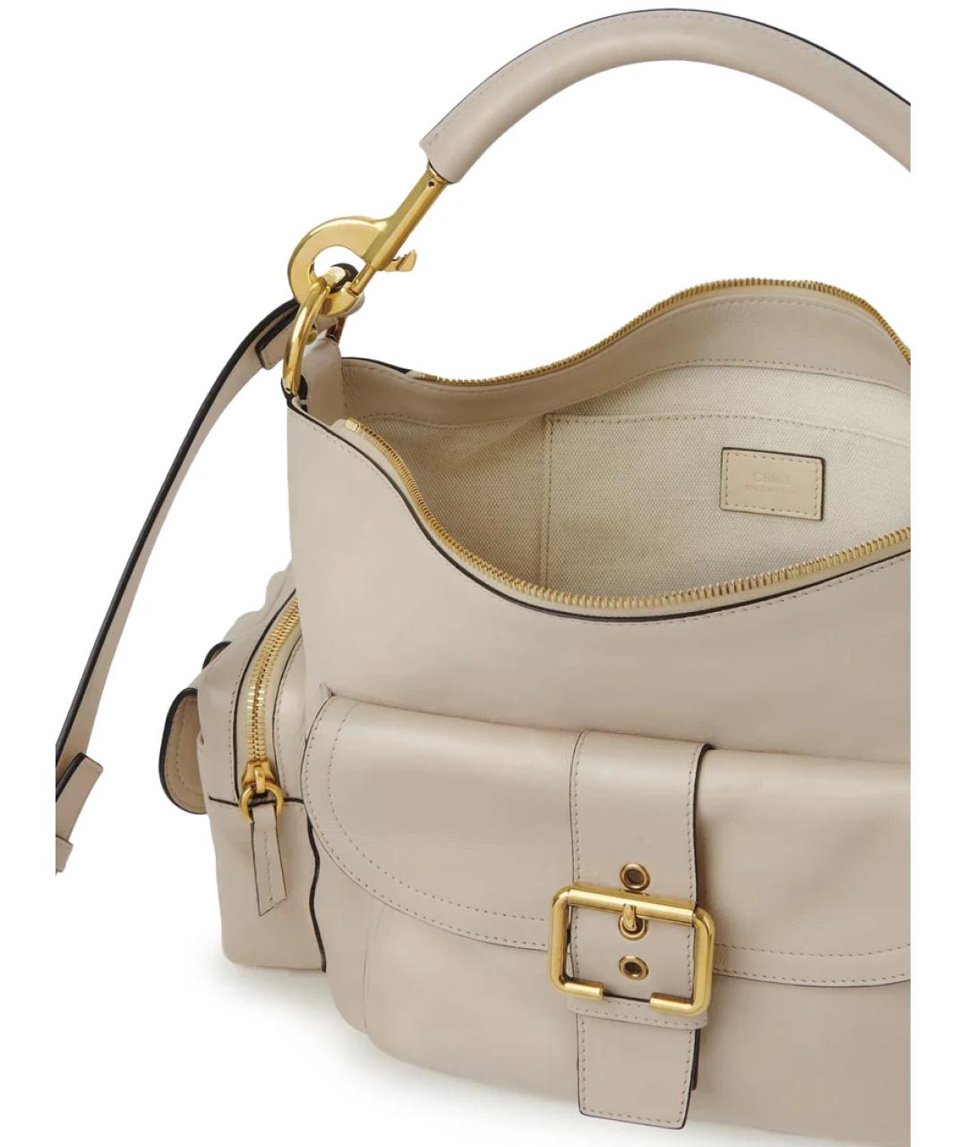 CHLOE Коричневая кожаная сумка через плечо, фото 4