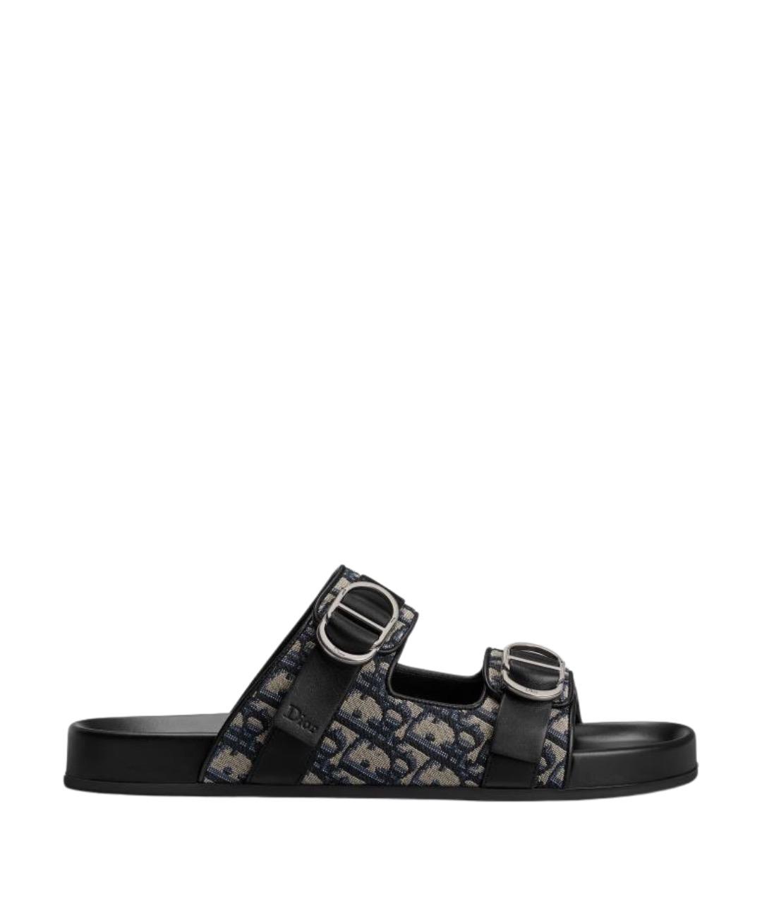 CHRISTIAN DIOR Мульти текстильные сандалии, фото 1