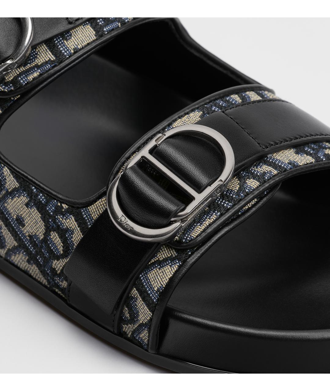 CHRISTIAN DIOR Мульти текстильные сандалии, фото 3