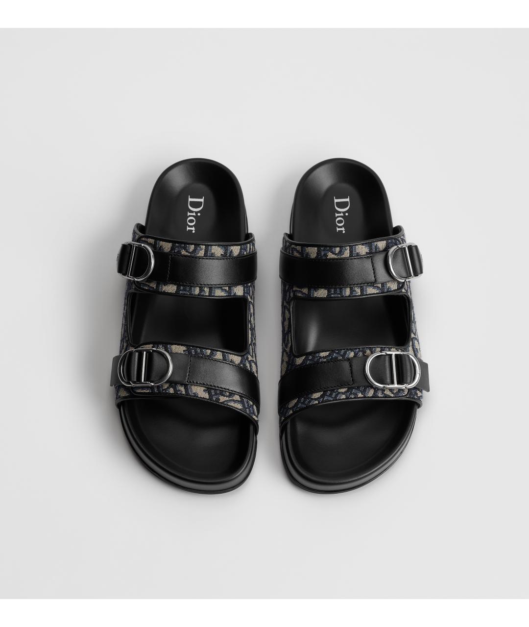 CHRISTIAN DIOR Мульти текстильные сандалии, фото 2