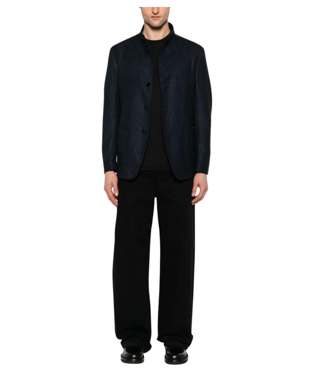 ZEGNA Черная хлопковая футболка, фото 3