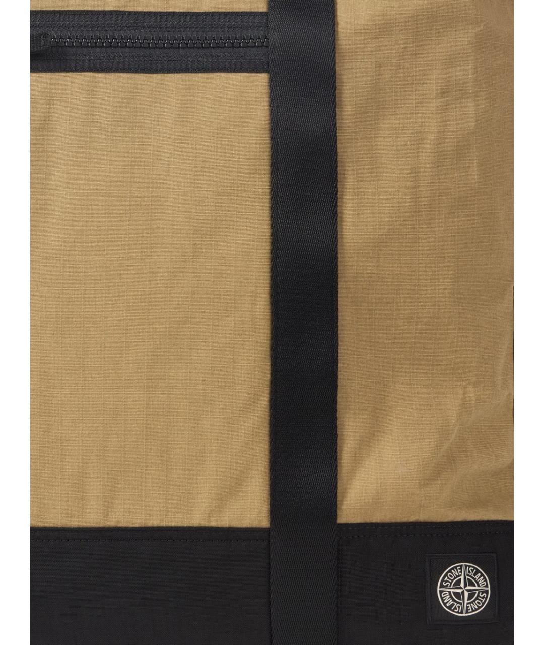 STONE ISLAND Бежевая сумка на плечо, фото 3