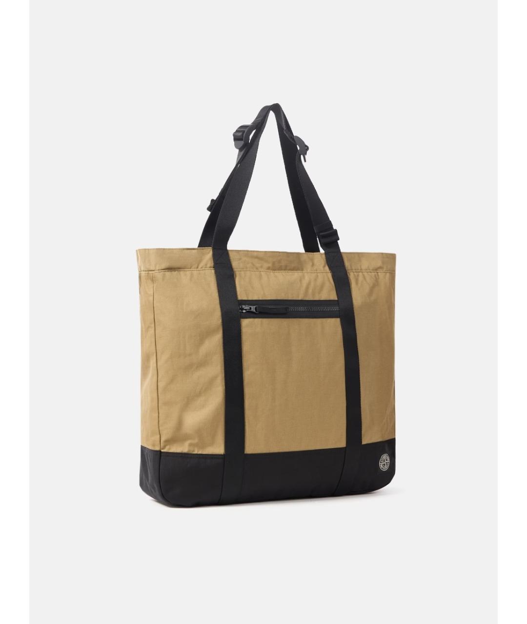 STONE ISLAND Бежевая сумка на плечо, фото 4