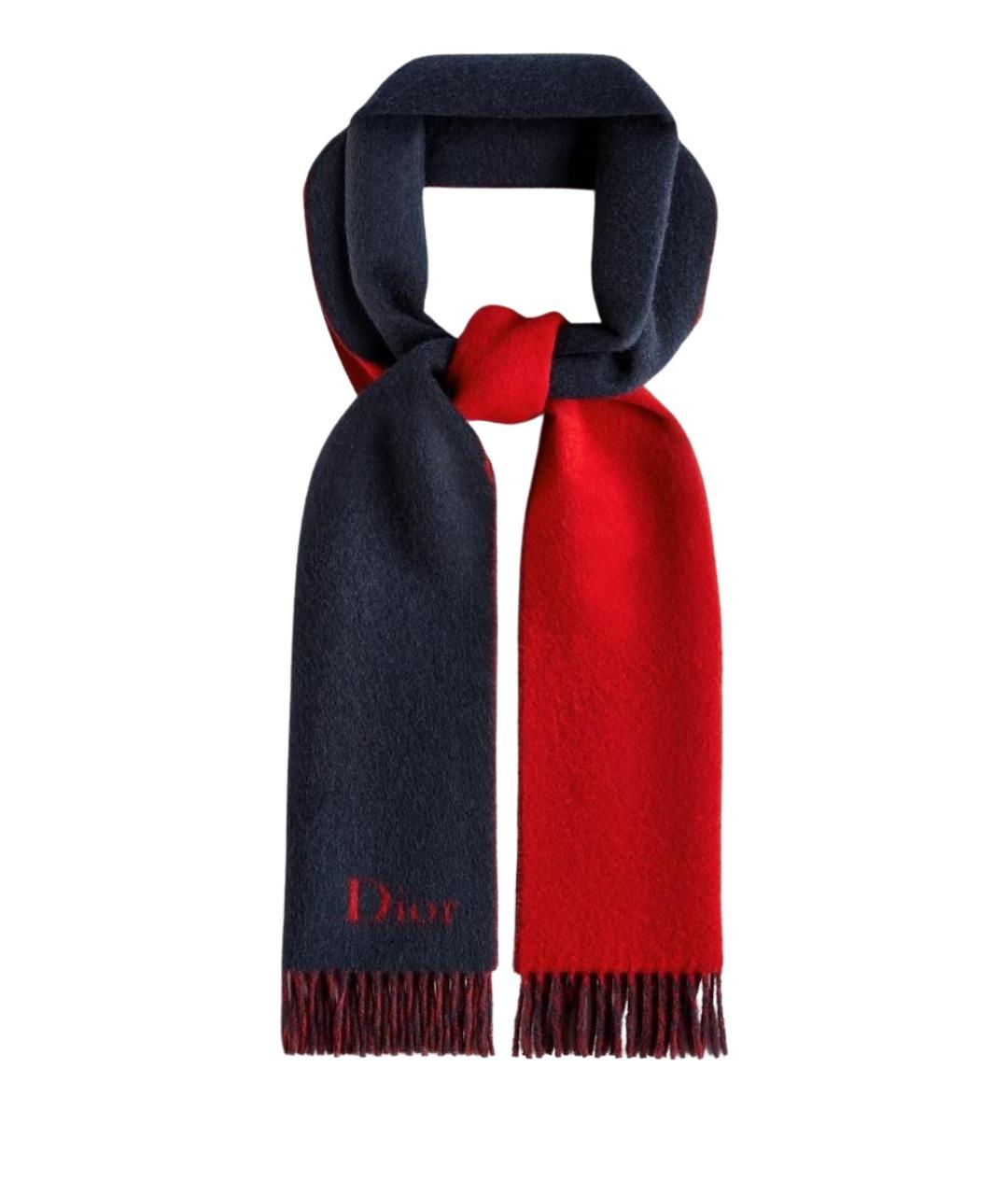 CHRISTIAN DIOR Мульти шерстяной шарф, фото 2