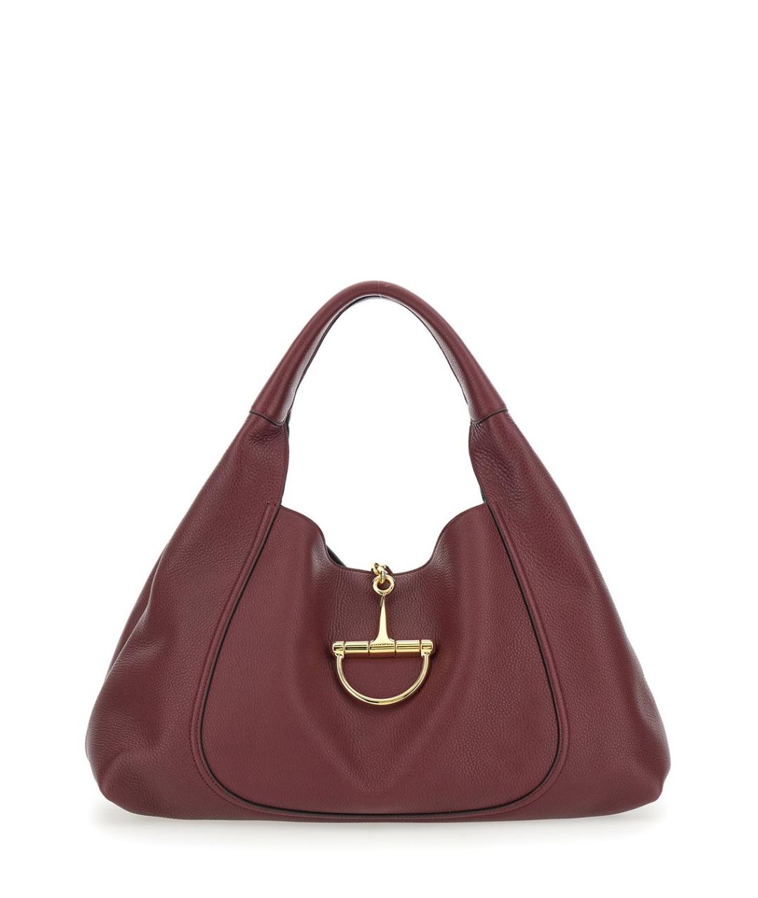 GUCCI Бордовая кожаная сумка через плечо, фото 1