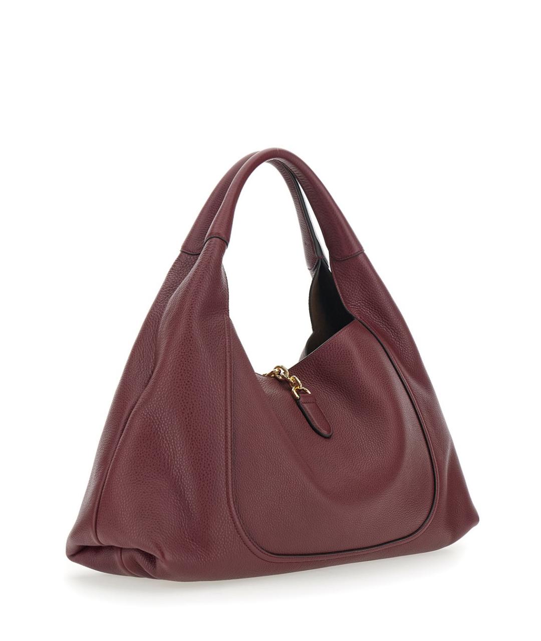 GUCCI Бордовая кожаная сумка через плечо, фото 2