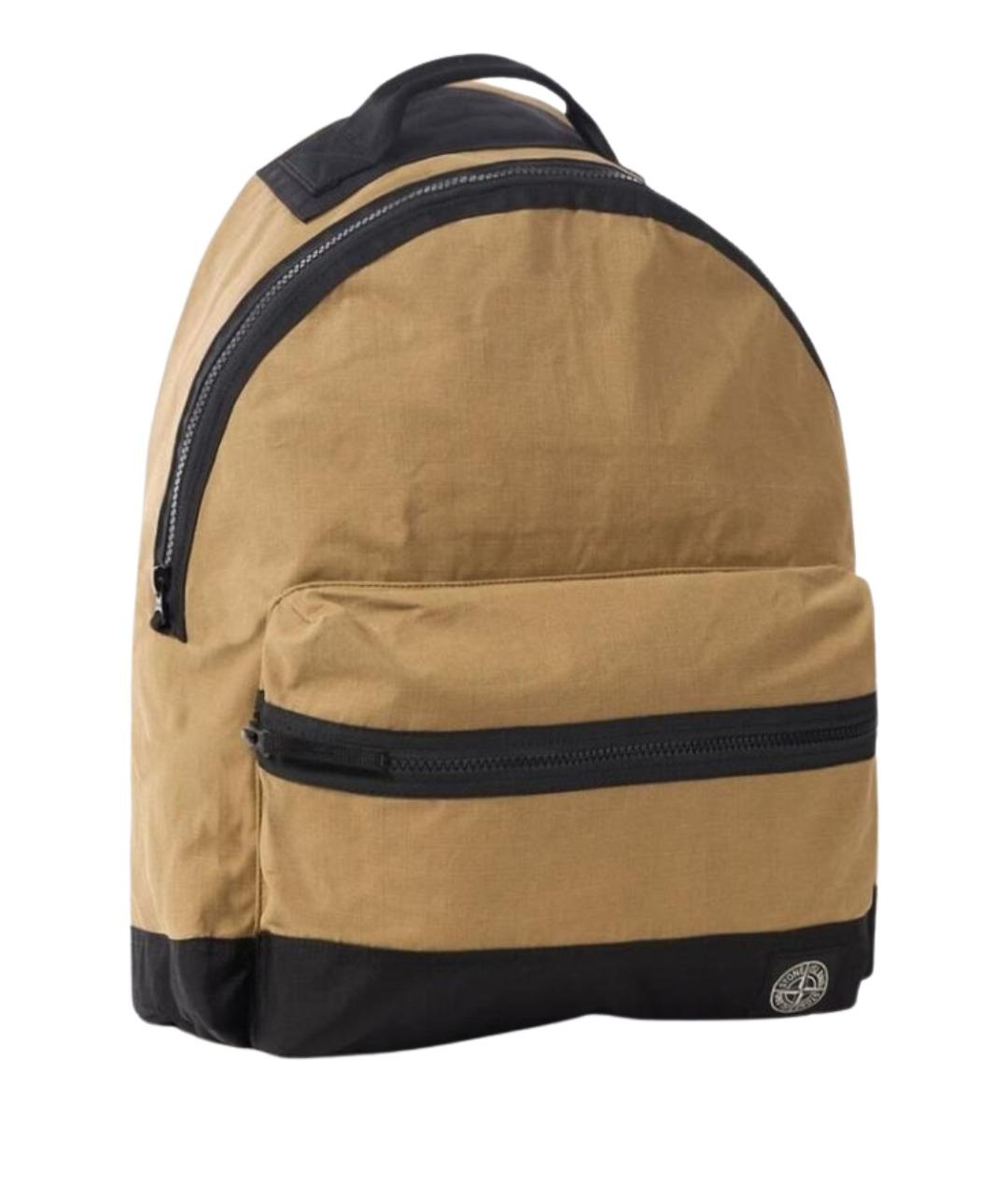 STONE ISLAND Бежевый рюкзак, фото 3