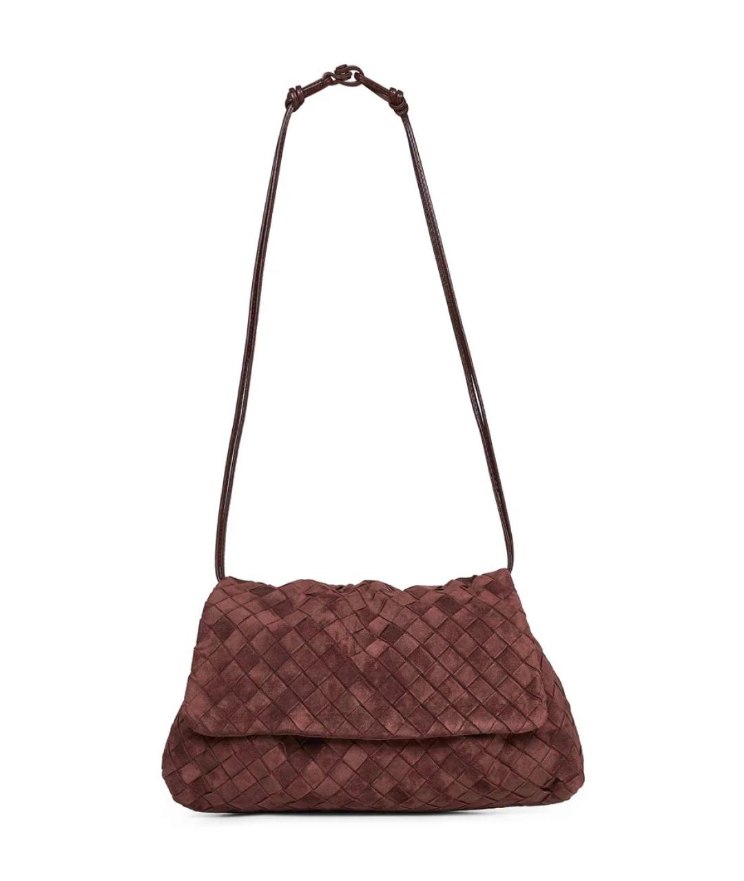 BOTTEGA VENETA Коричневая кожаная сумка через плечо, фото 1