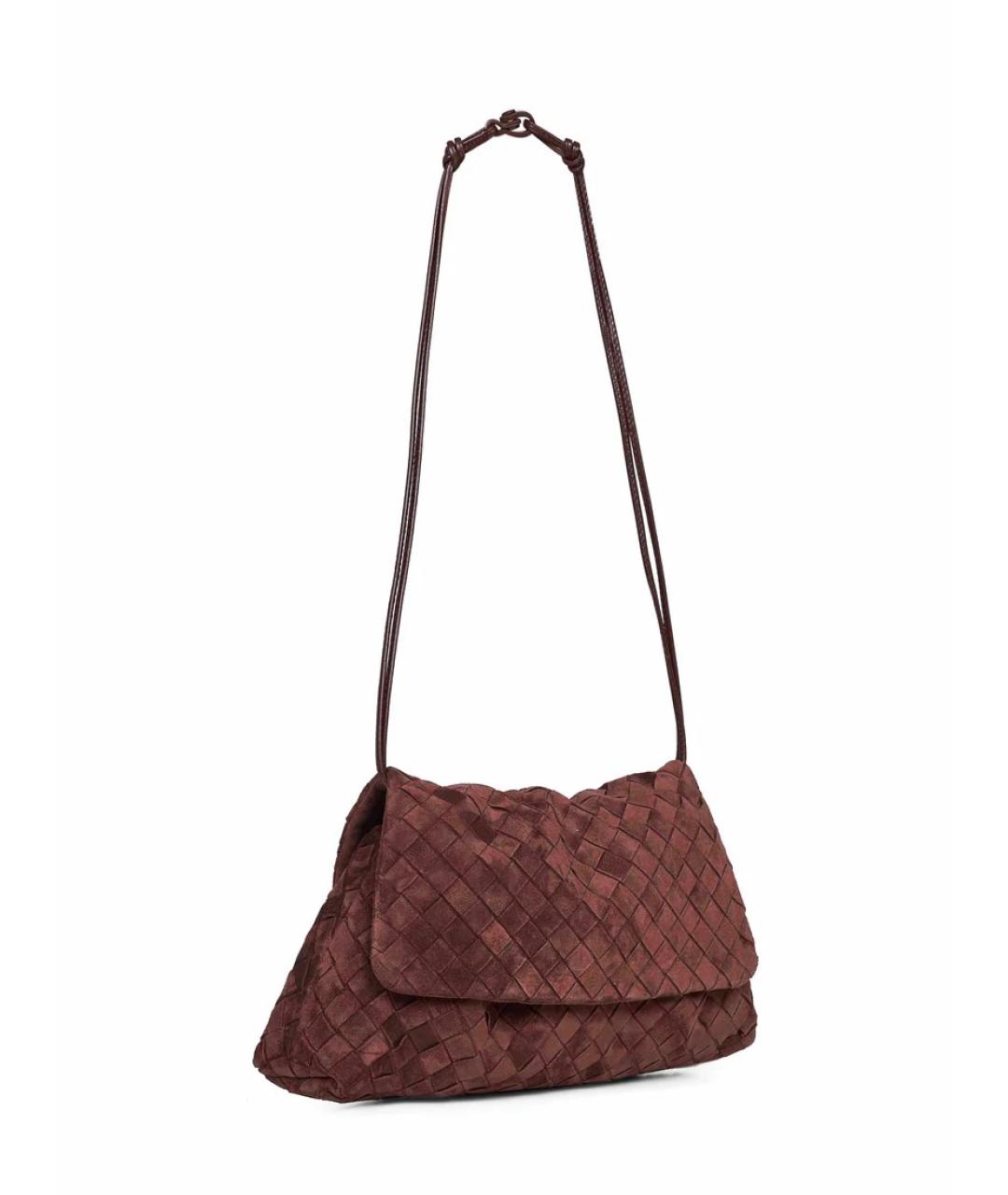 BOTTEGA VENETA Коричневая кожаная сумка через плечо, фото 2