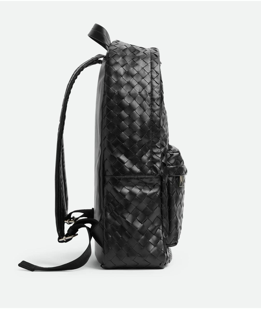 BOTTEGA VENETA Черный кожаный рюкзак, фото 3