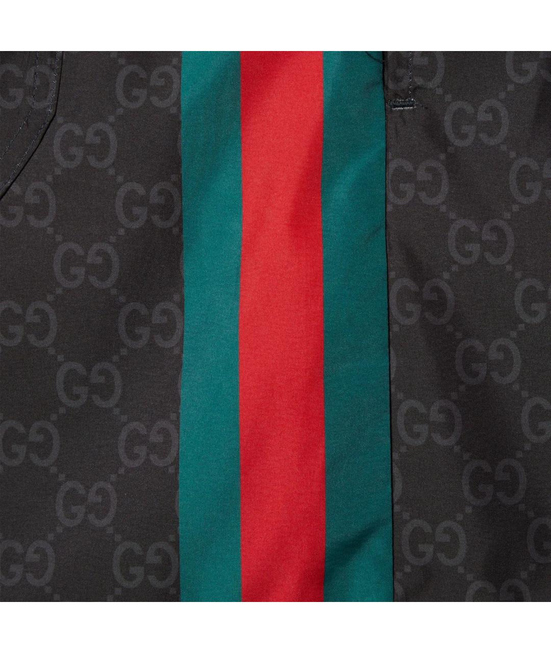 GUCCI Черные полиамидовые плавки, фото 2
