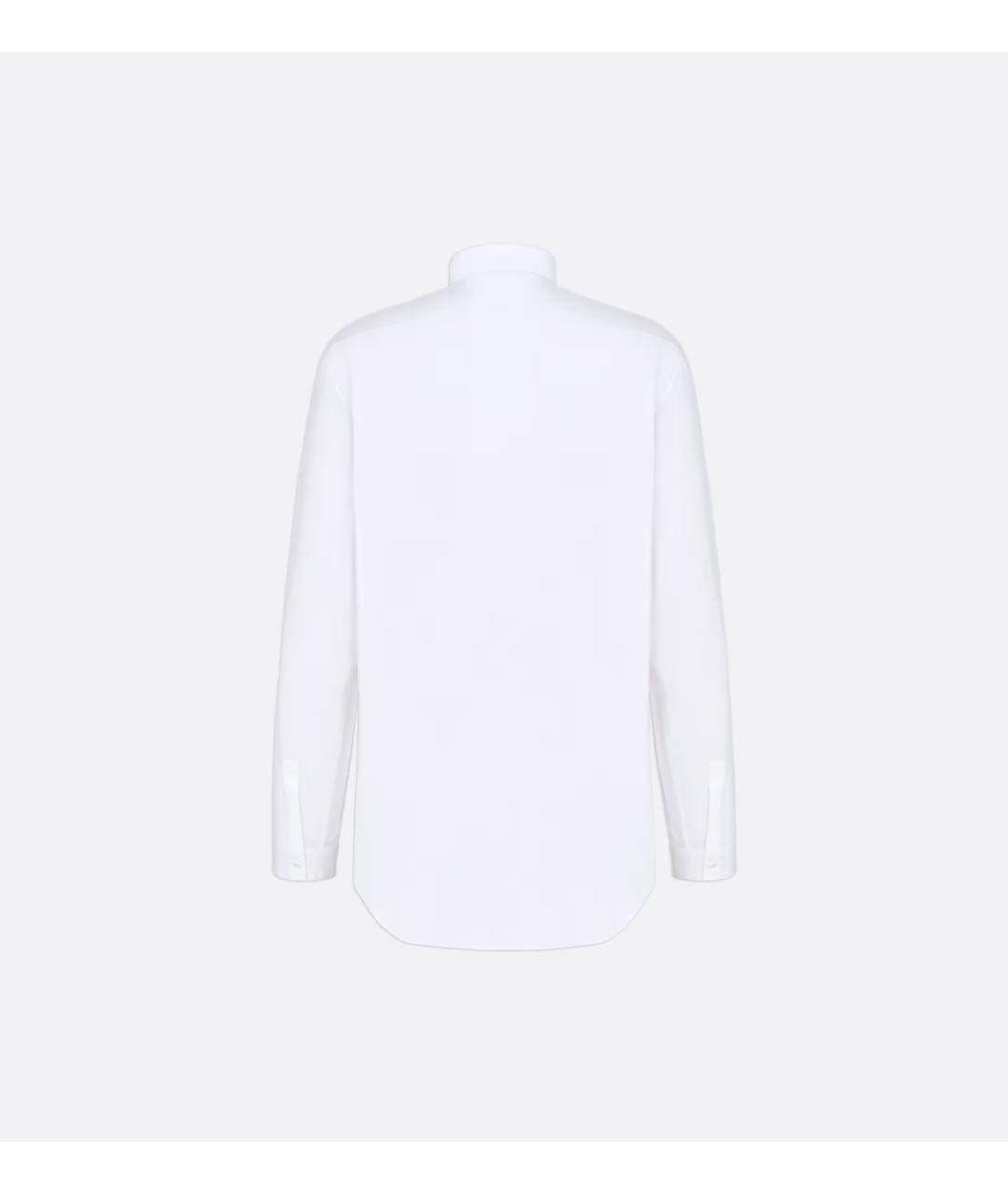 CHRISTIAN DIOR Белая хлопковая классическая рубашка, фото 2
