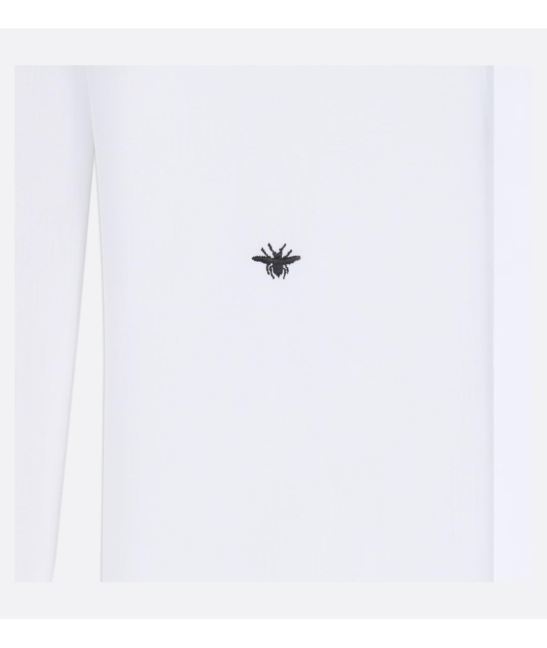 CHRISTIAN DIOR Белая хлопковая классическая рубашка, фото 3