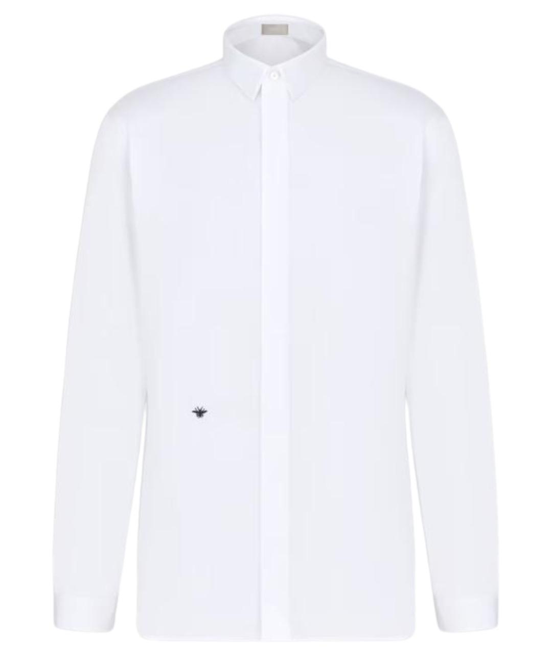 CHRISTIAN DIOR Белая хлопковая классическая рубашка, фото 1