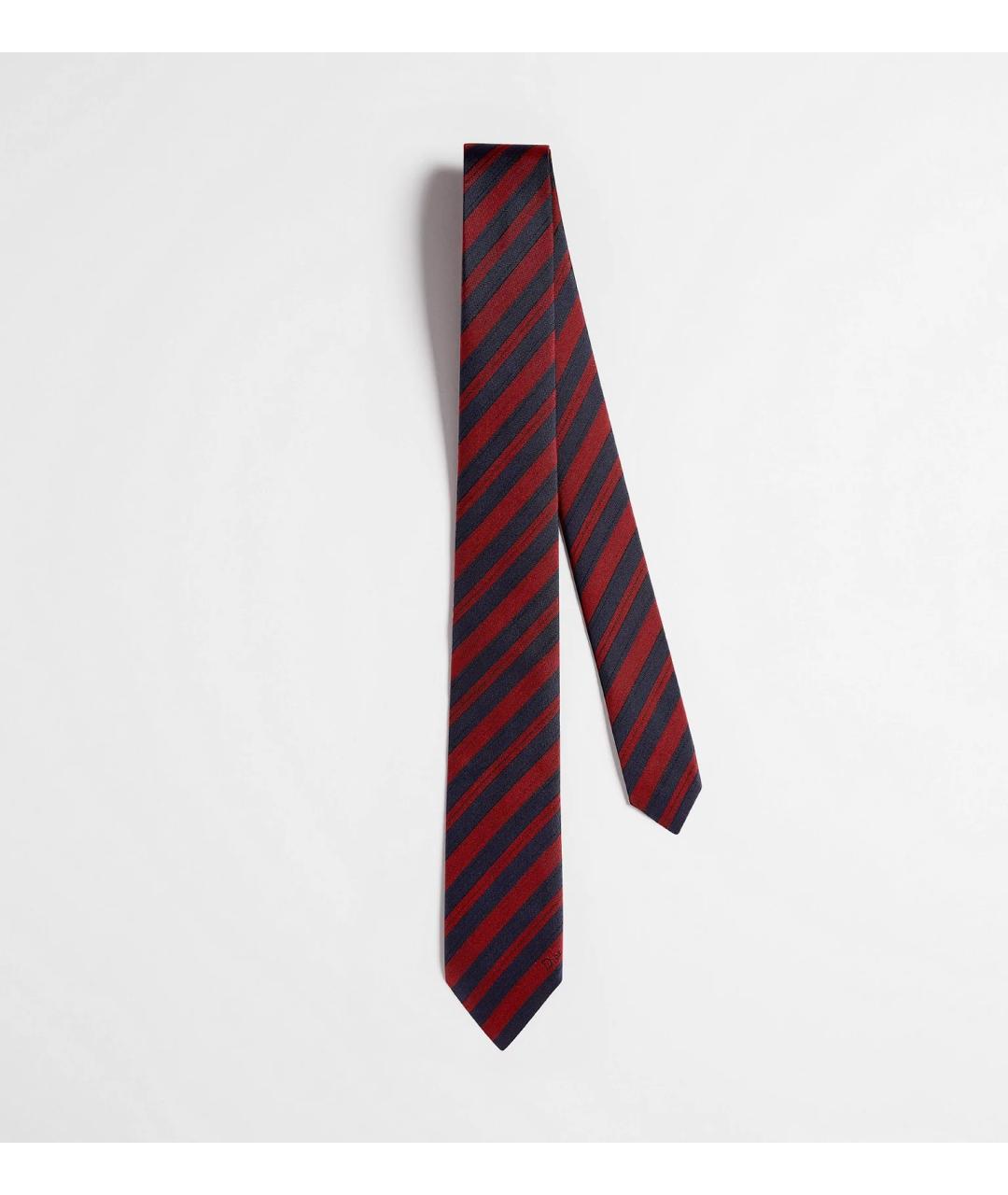 CHRISTIAN DIOR Бордовый шелковый галстук, фото 4