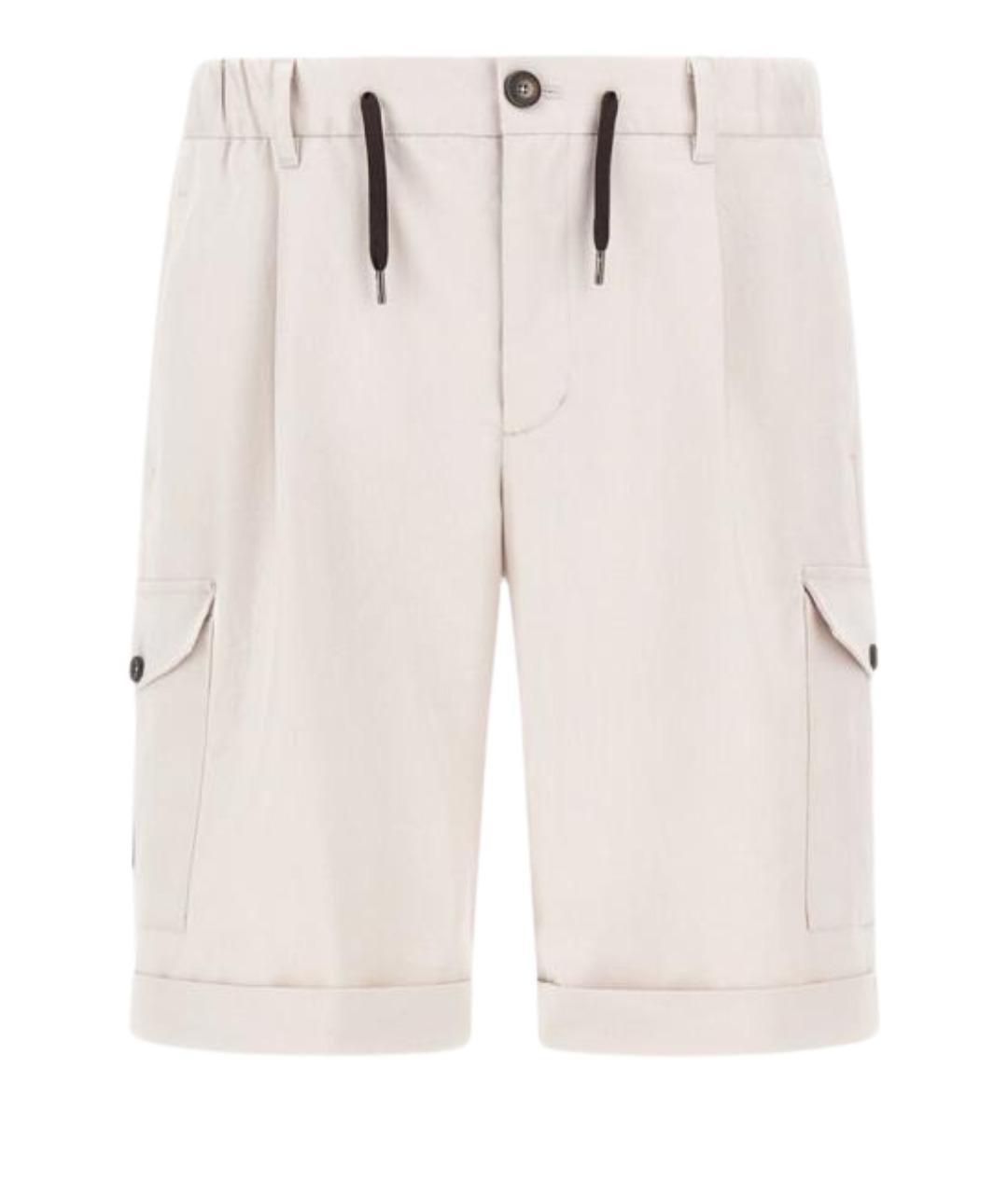 HERNO Серые хлопковые шорты, фото 1