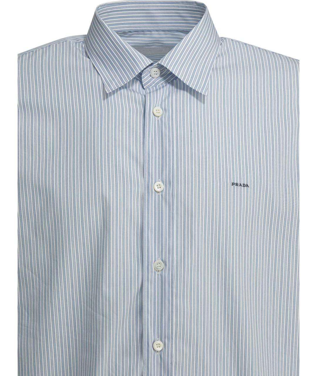 PRADA Голубая хлопковая кэжуал рубашка, фото 2