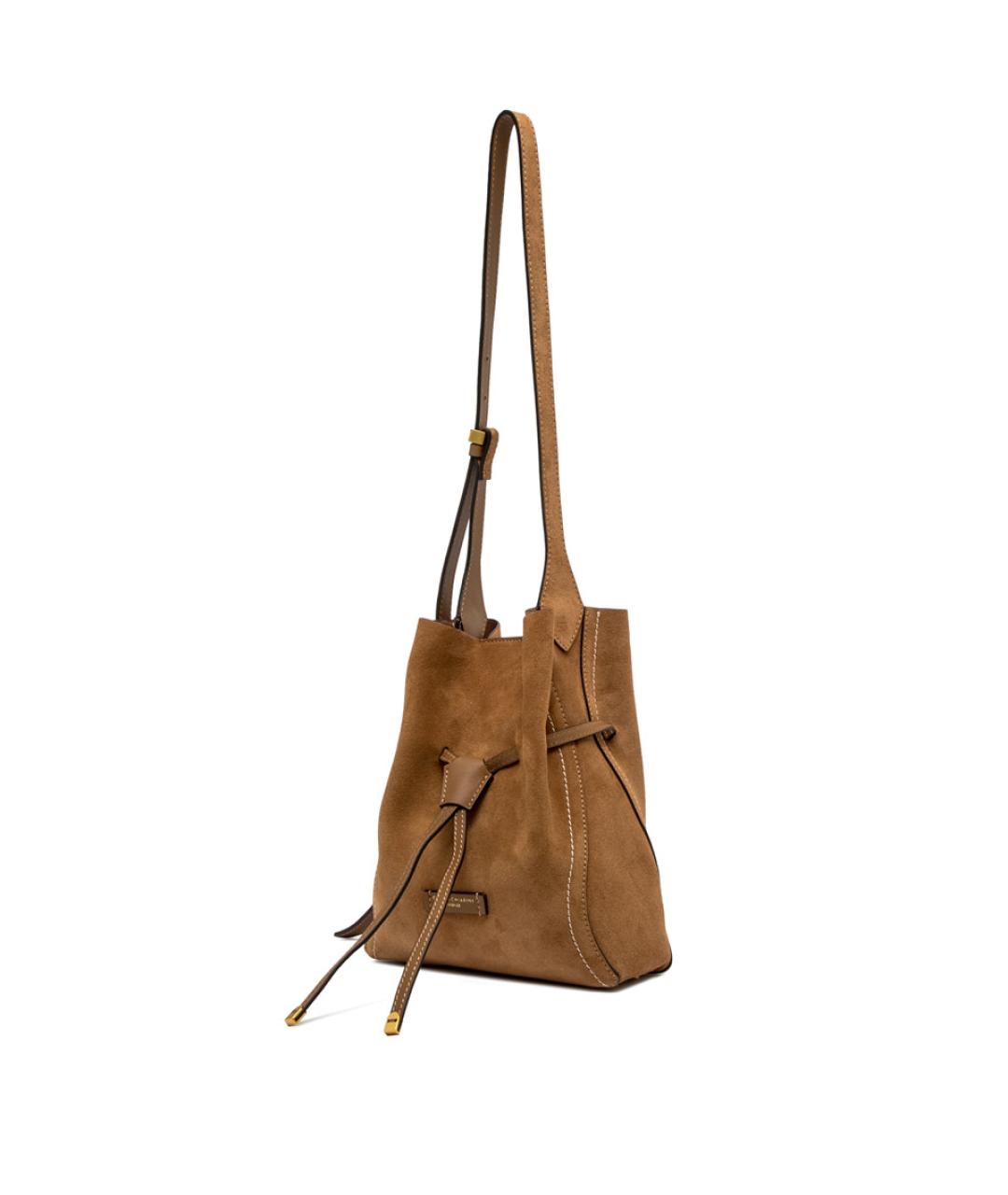 Gianni Chiarini Коричневая замшевая сумка через плечо, фото 3