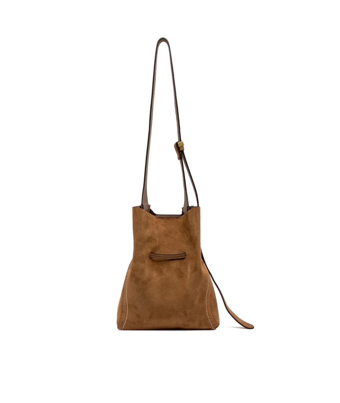 Gianni Chiarini Коричневая замшевая сумка через плечо, фото 2