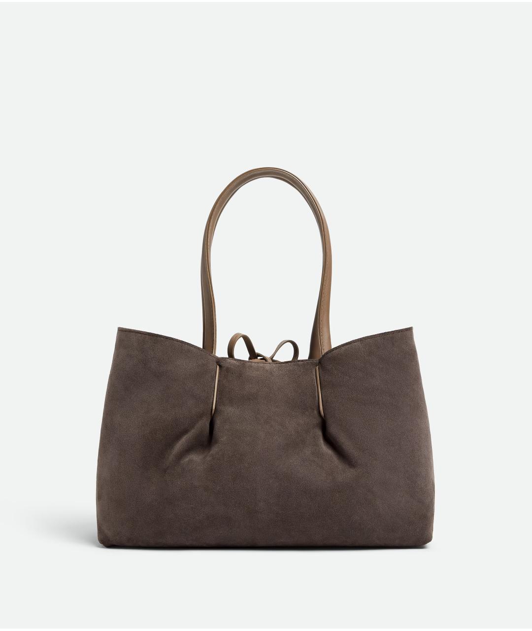 BOTTEGA VENETA Коричневая кожаная сумка через плечо, фото 4