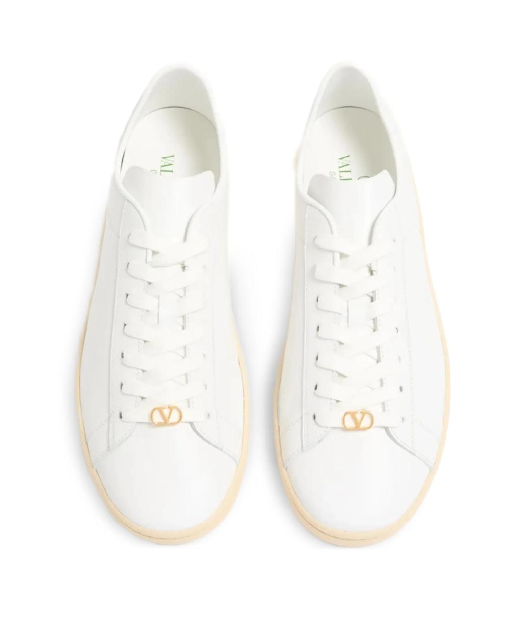 VALENTINO Белые кожаные кроссовки, фото 4