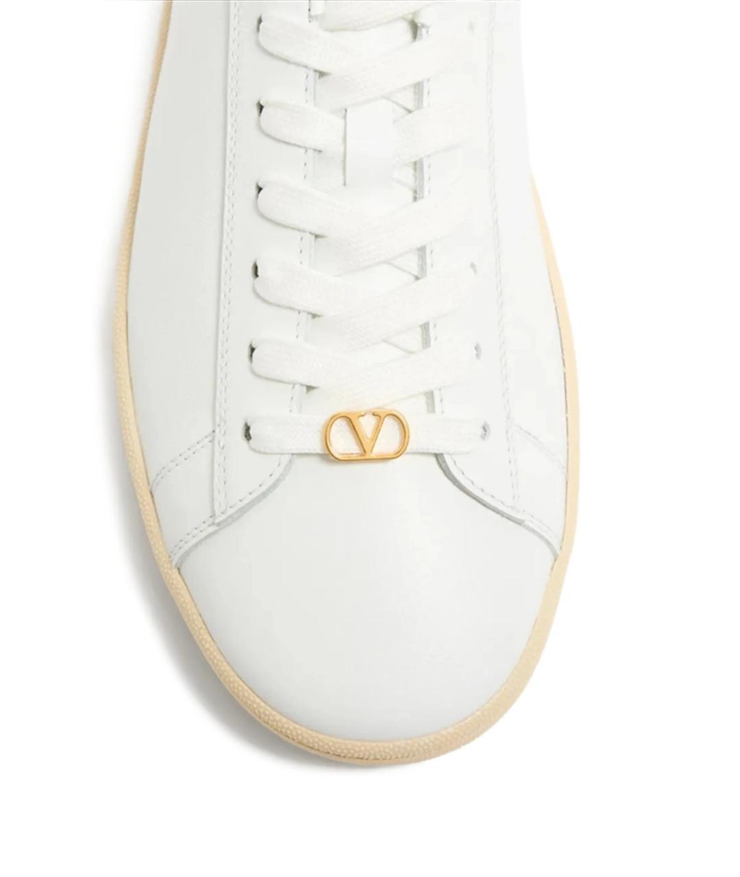 VALENTINO Белые кожаные кроссовки, фото 6