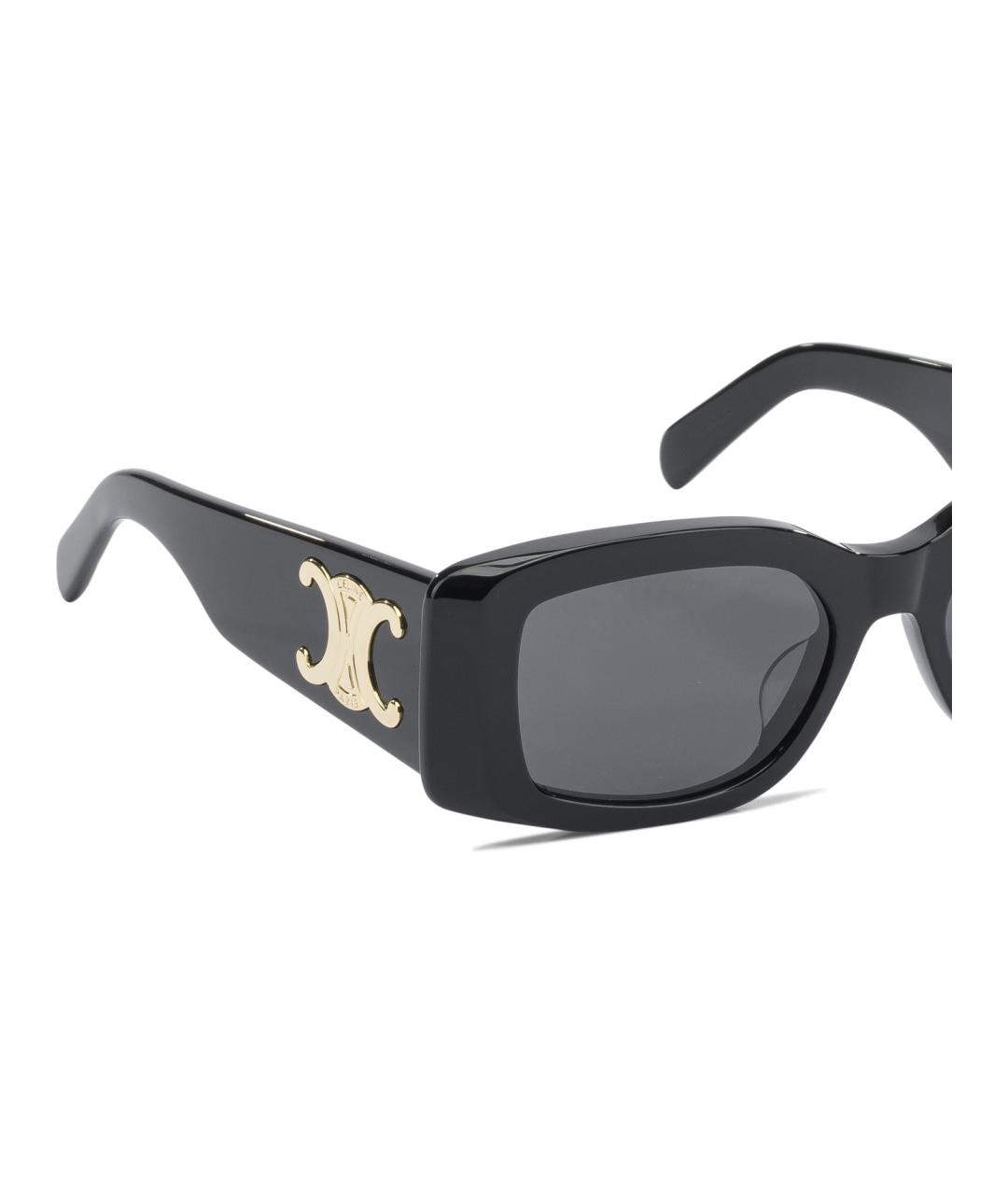 CELINE Черные пластиковые солнцезащитные очки, фото 2
