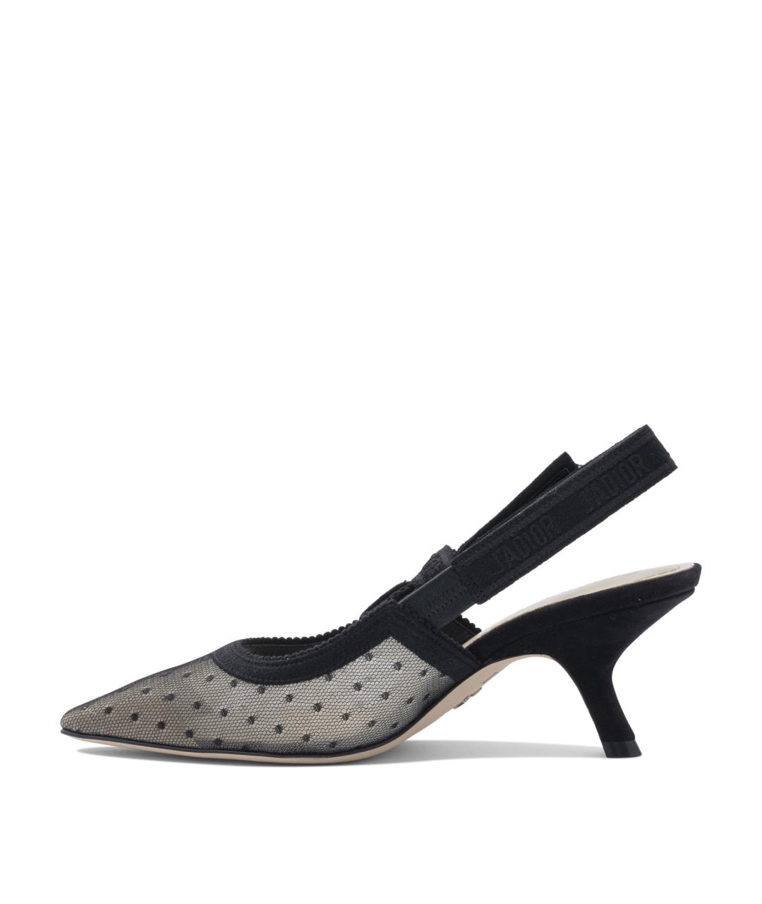 CHRISTIAN DIOR Черные текстильные туфли, фото 3