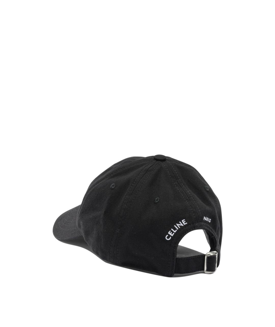 CELINE Черная хлопковая кепка/бейсболка, фото 3
