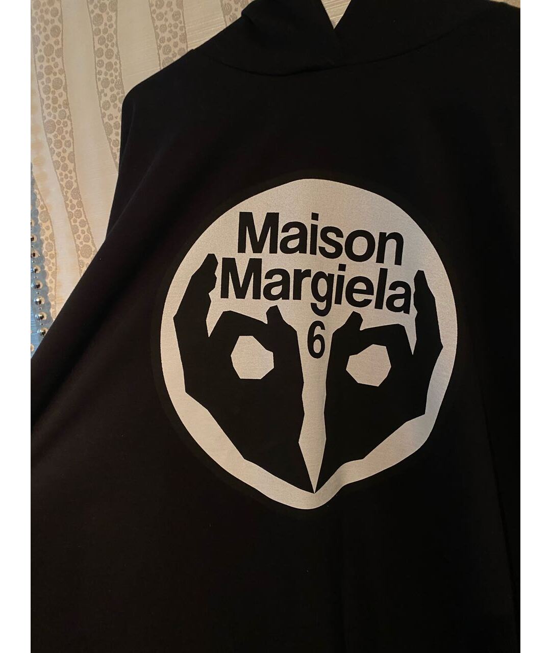 MM6 MAISON MARGIELA Черное хлопковое платье, фото 3