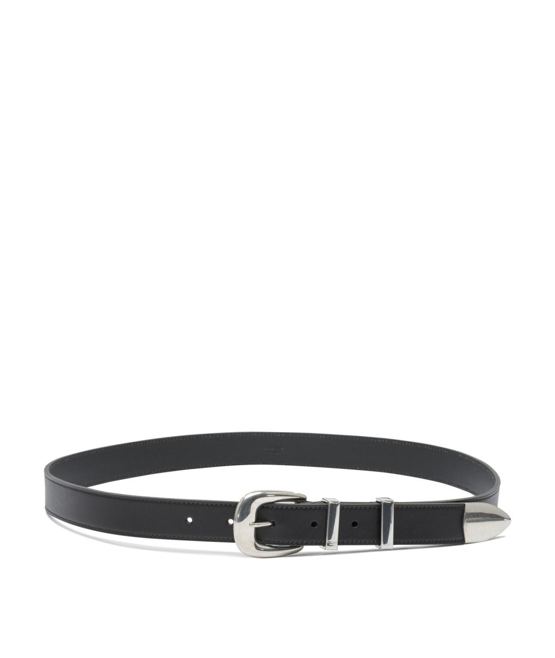 CELINE Черный кожаный ремень, фото 1