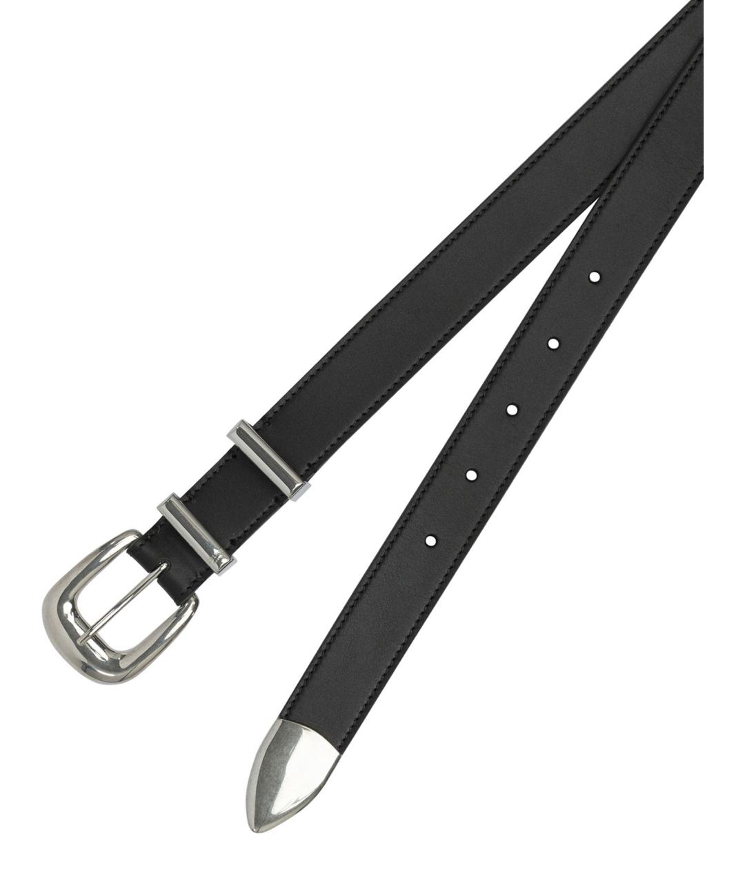 CELINE Черный кожаный ремень, фото 2