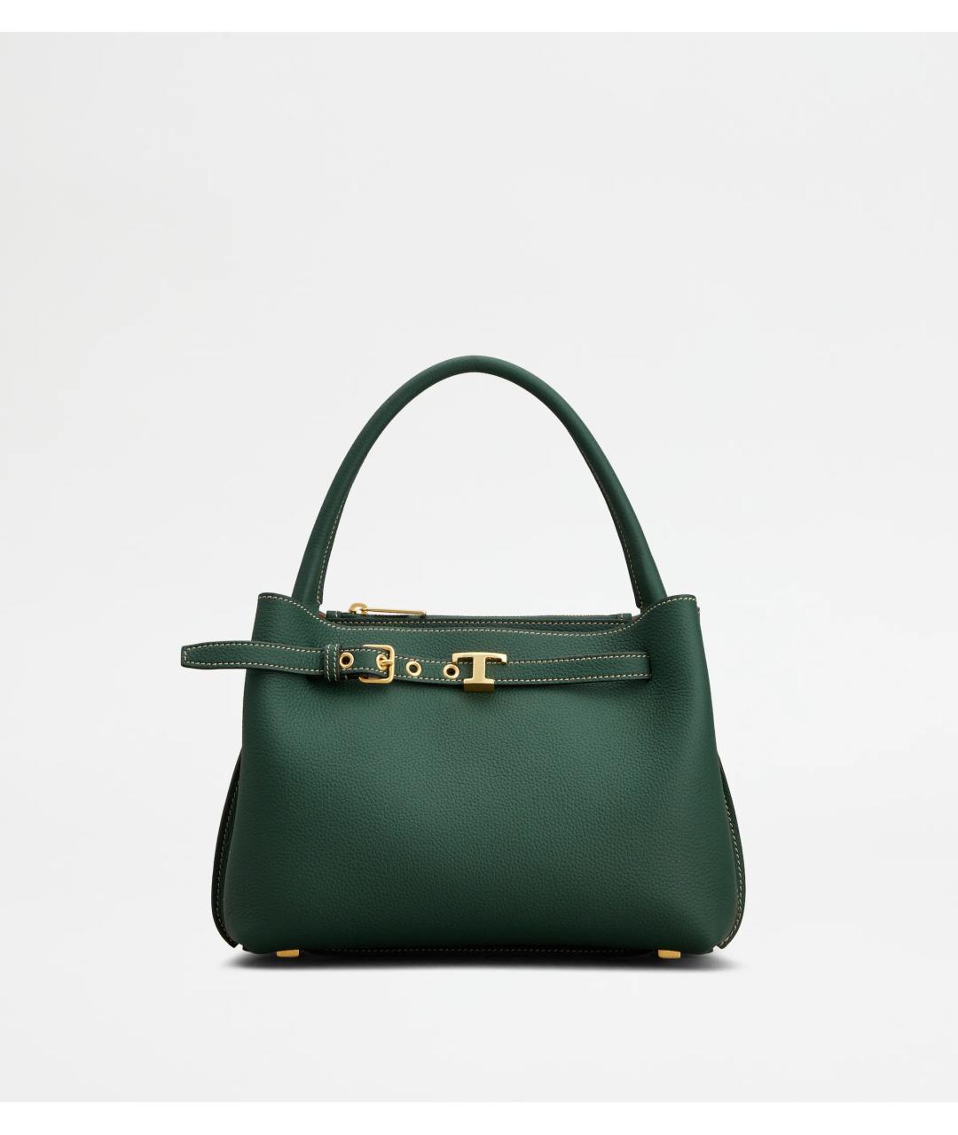 TOD'S Зеленая кожаная сумка через плечо, фото 7