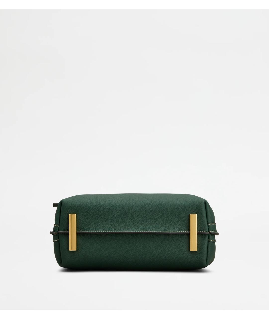 TOD'S Зеленая кожаная сумка через плечо, фото 4
