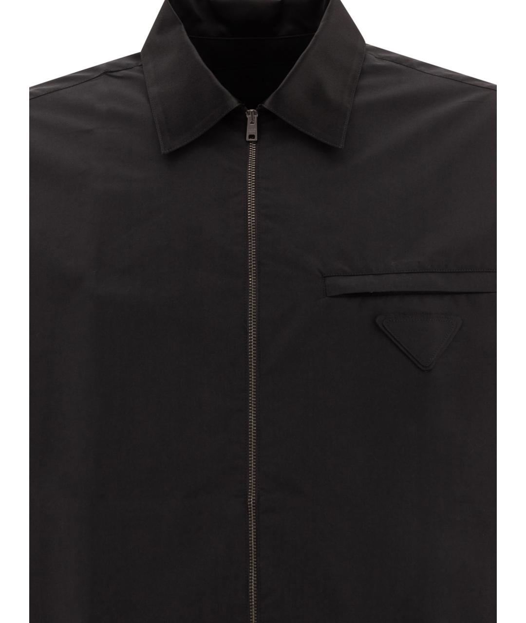 PRADA Черная хлопковая кэжуал рубашка, фото 3