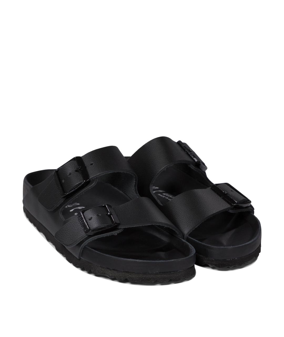 BIRKENSTOCK Черные кожаные сандалии, фото 2