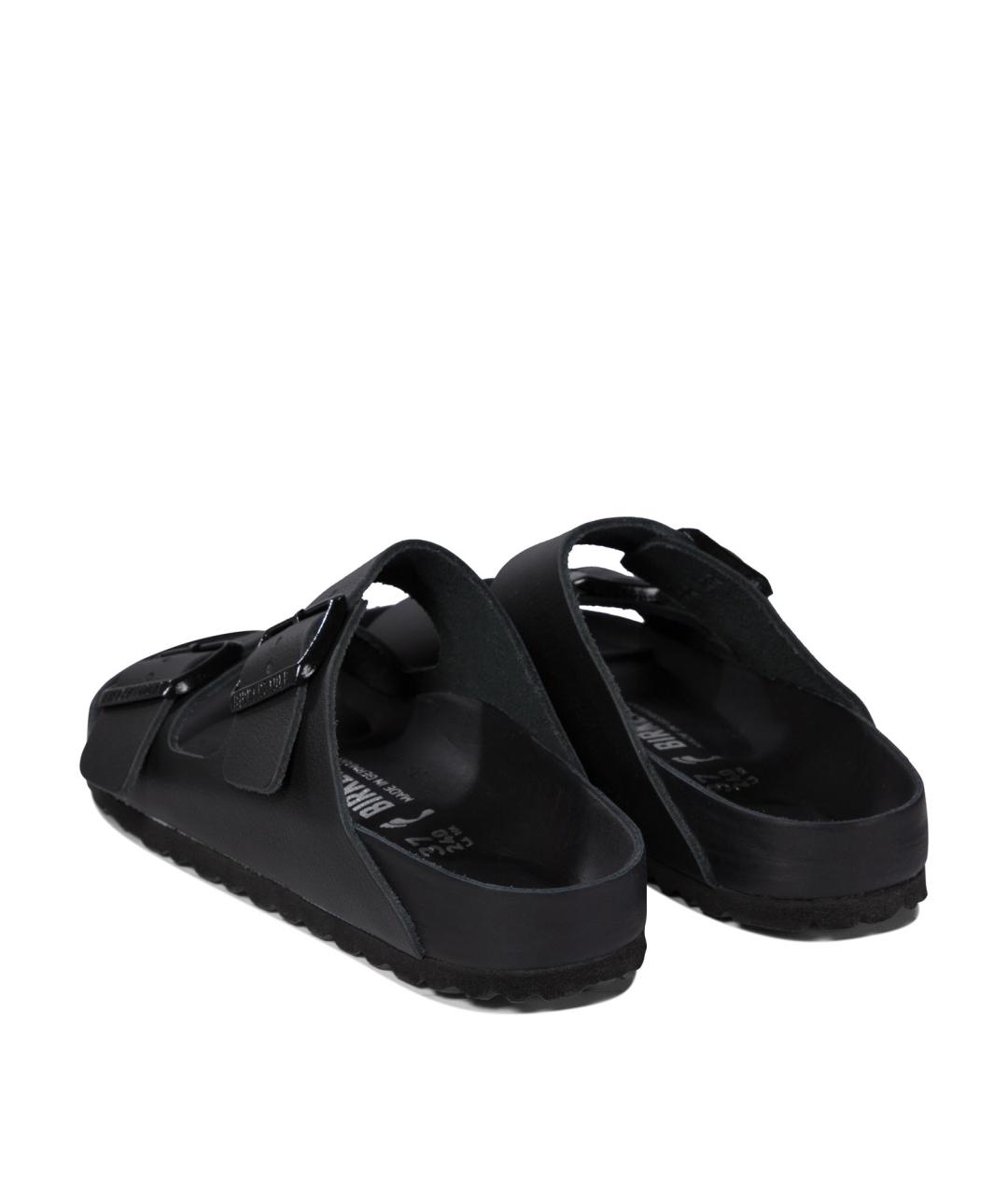 BIRKENSTOCK Черные кожаные сандалии, фото 4